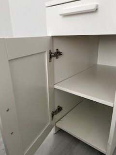 Vand birou Brimnes Ikea alb