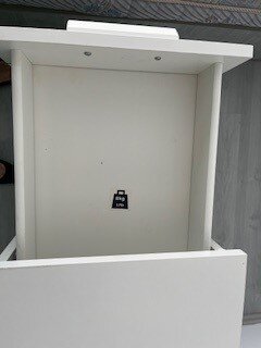Vand birou Brimnes Ikea alb