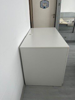 Vand birou Brimnes Ikea alb